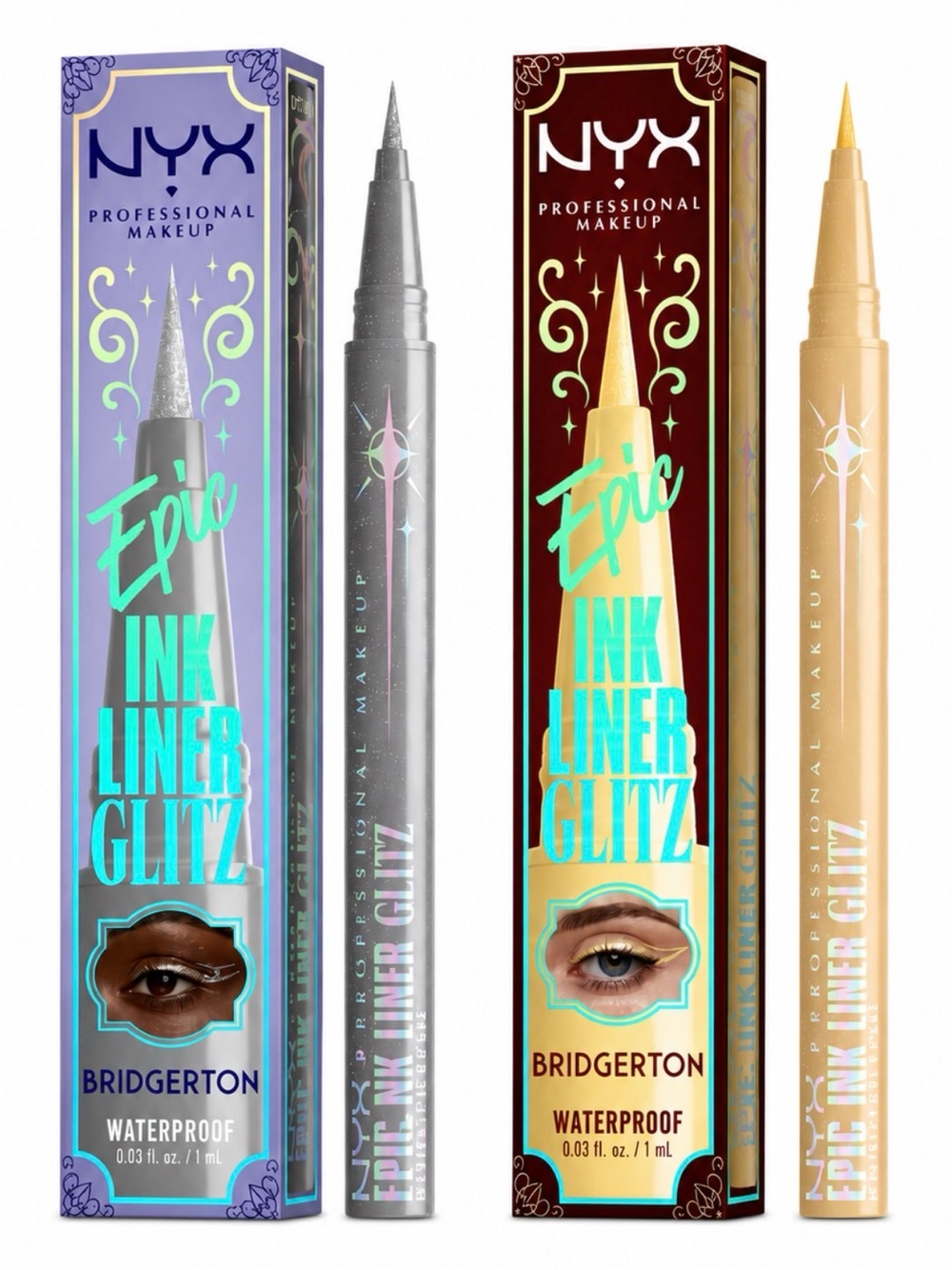 NYX Bridgerton Epic Ink Liner Glitz Set | Limited Edition | Factory Sealed